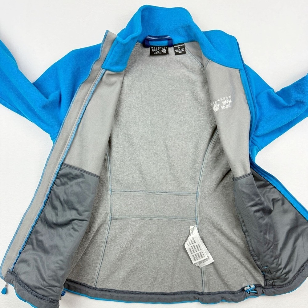 Mountain Hardwear Womens Fleece Jacket Size S Womens Blue Full Zip - Picture 7 of 13